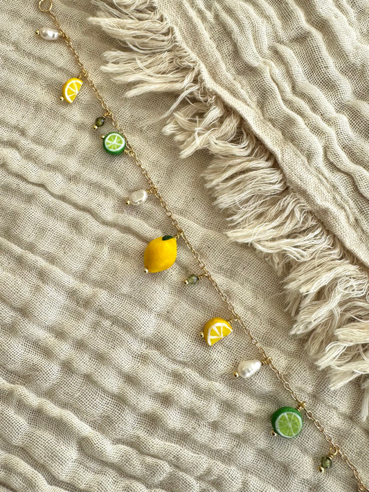 Sítrónu og lime armband