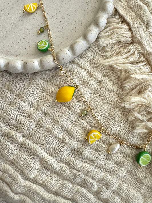 Sítrónu og lime armband