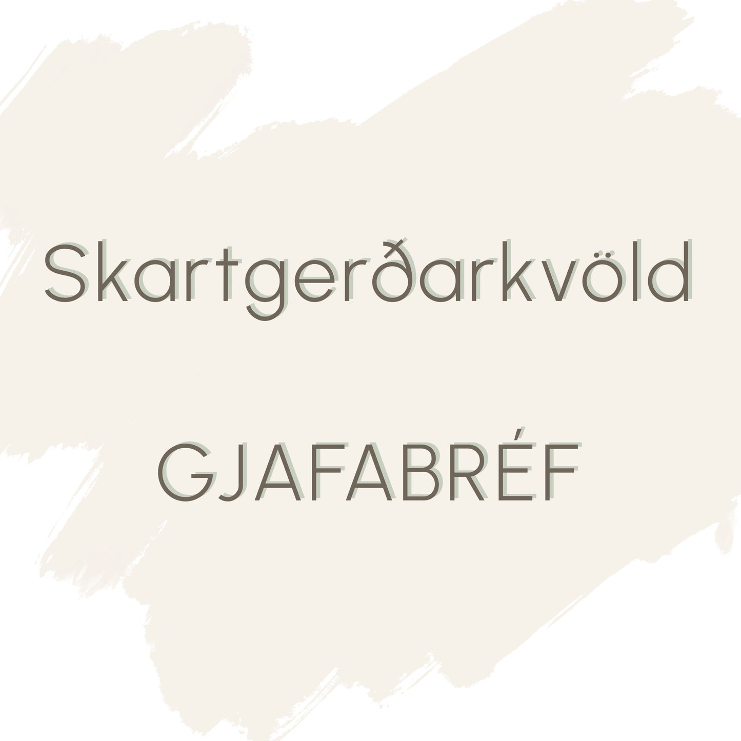 Skartgerðarkvöld GJAFABRÉF