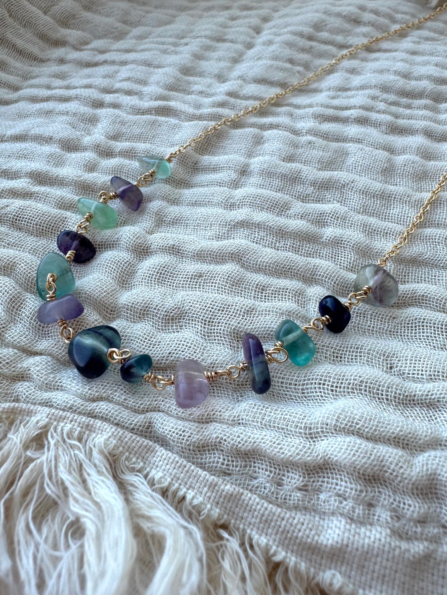 Fluorite hálsmen