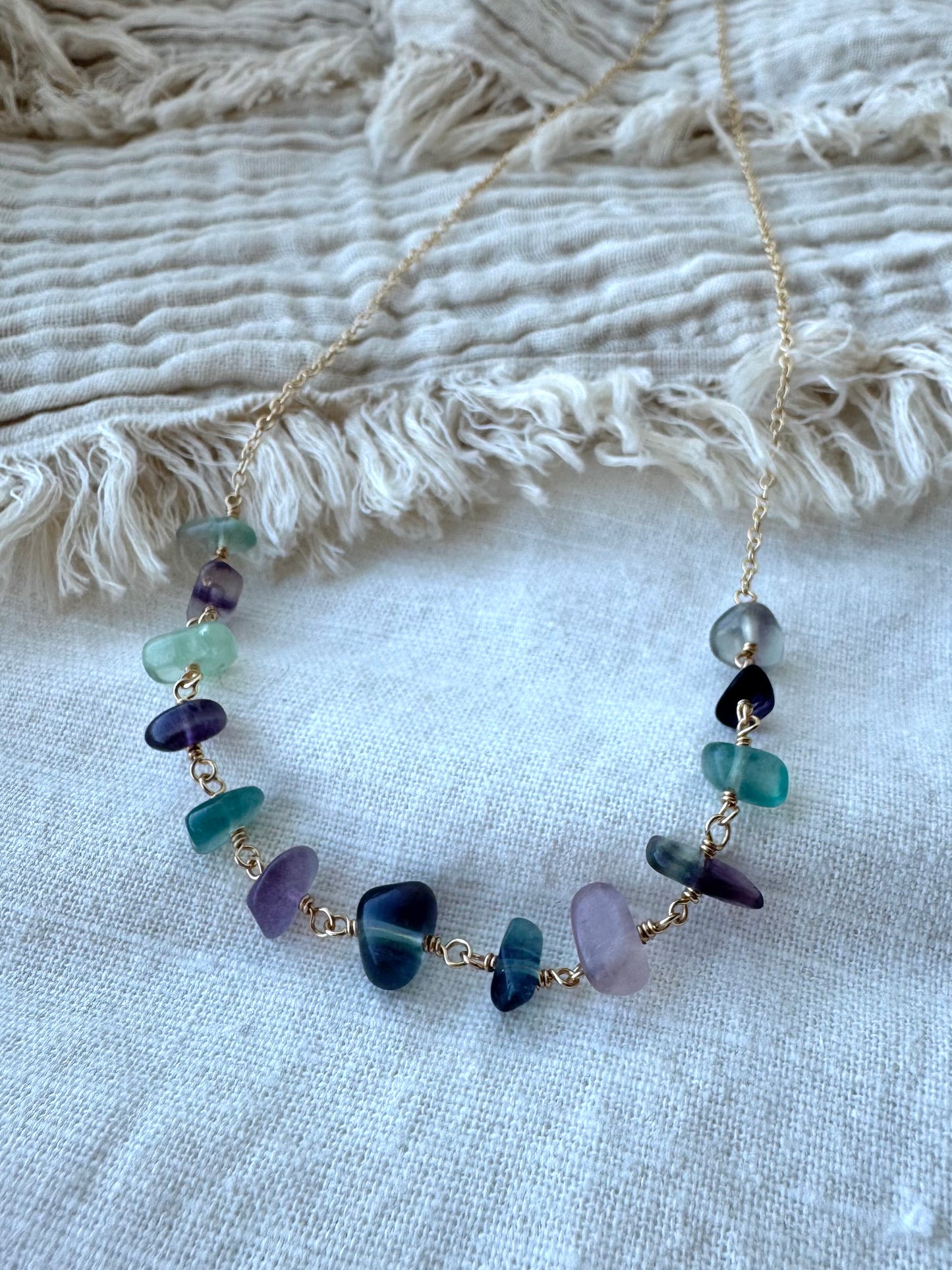 Fluorite hálsmen