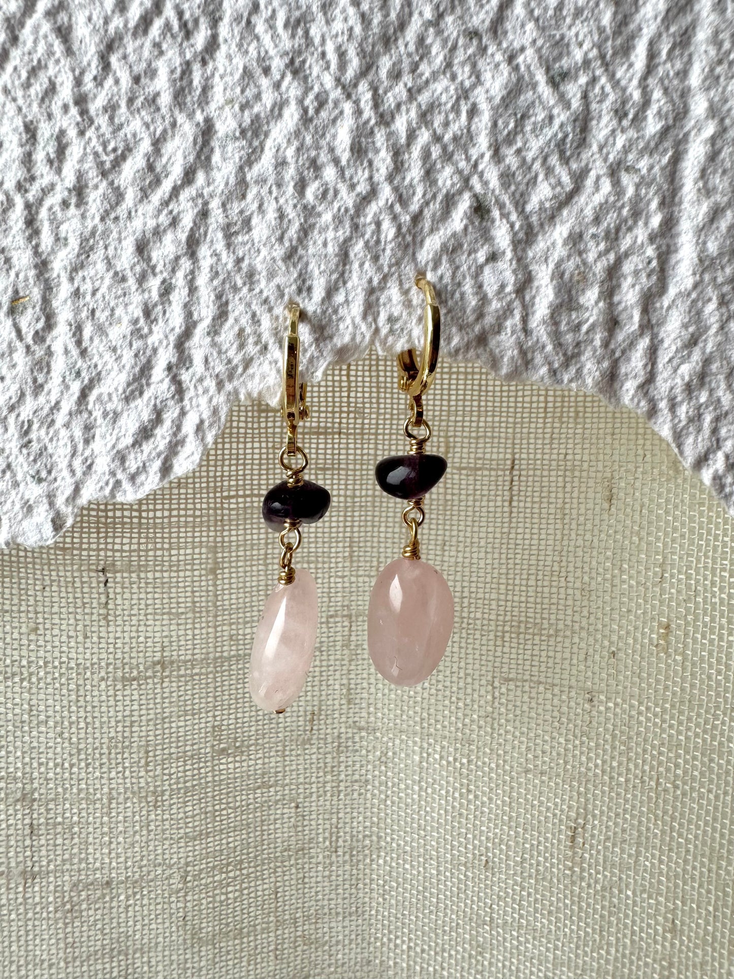Rose quartz lokkar