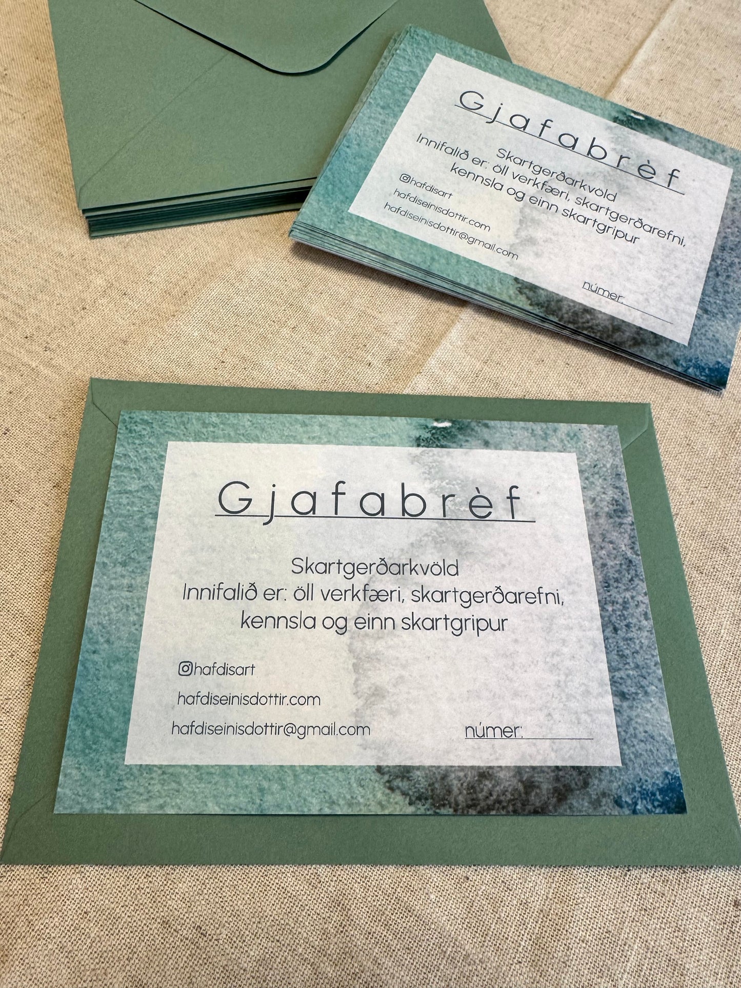 Skartgerðarkvöld GJAFABRÉF